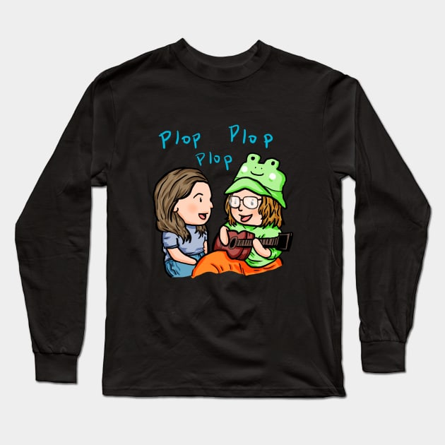 if i were a fish plop plop plop Long Sleeve T-Shirt by Moonwing